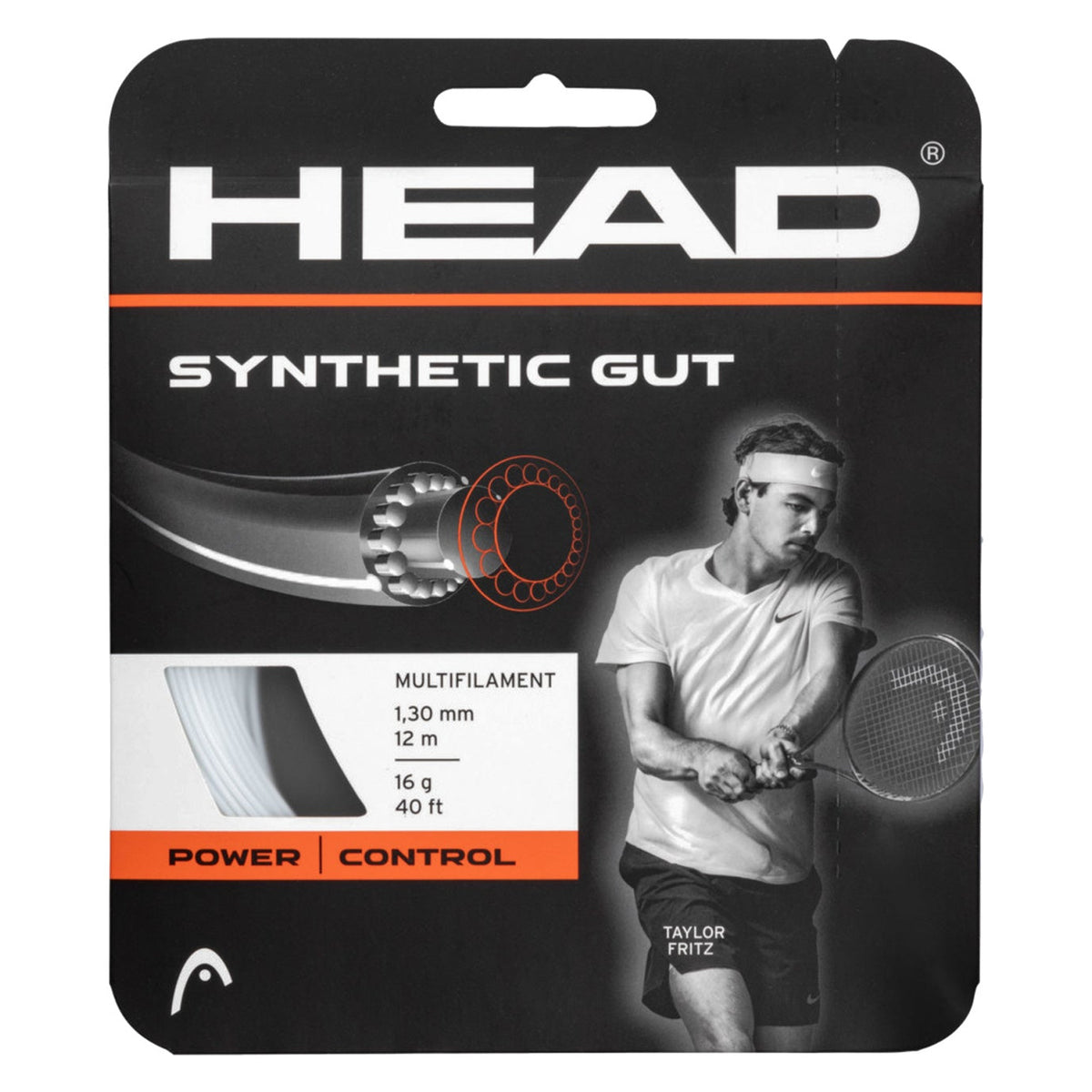 Head Synthetic Gut Weiß 1.30 12 m