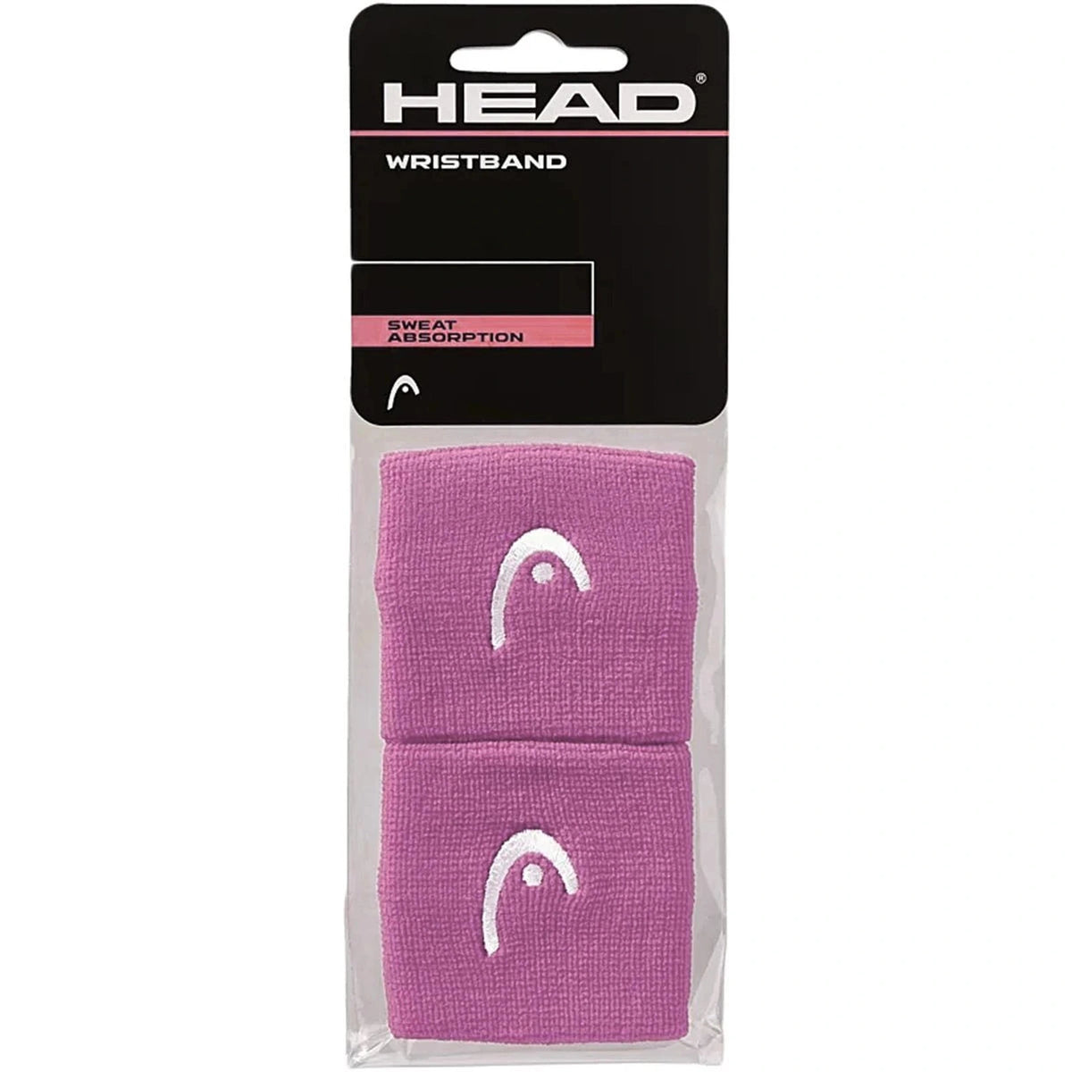 Head korte zweetbandjes Paars X2
