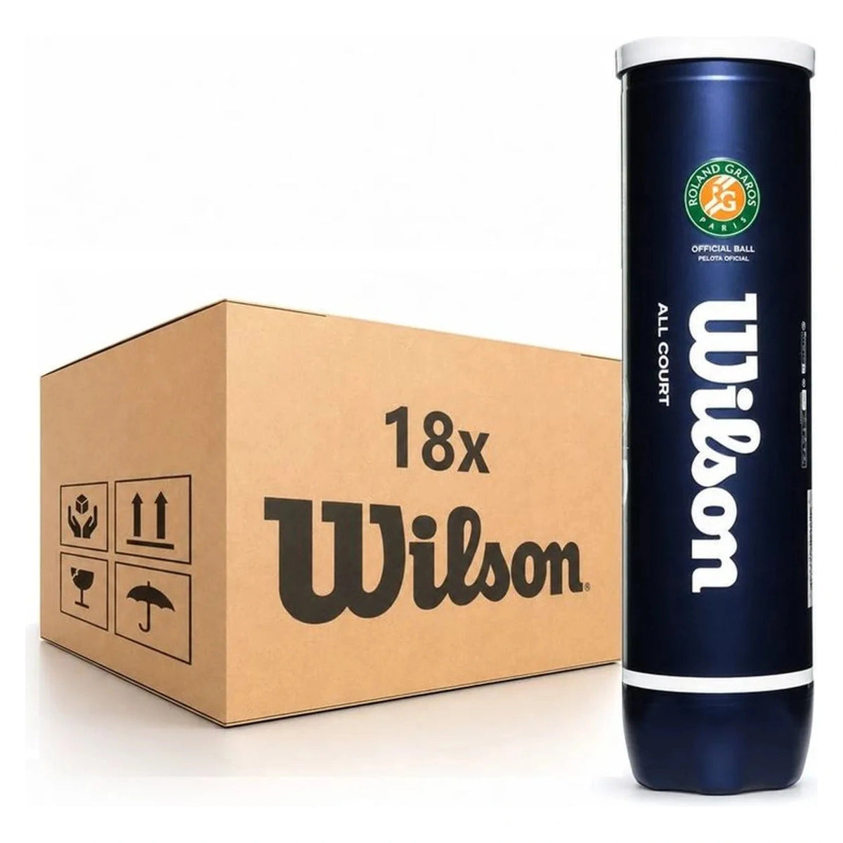Wilson Roland Garros 18 tubos X 4 pelotas