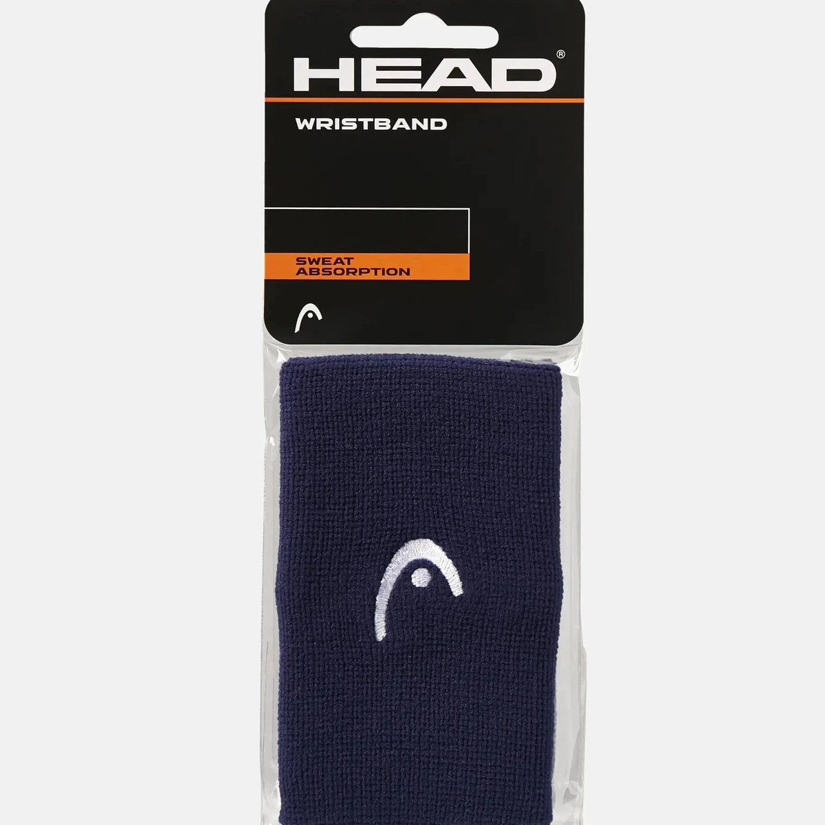 Head lange zweetbandjes Marineblauw X2