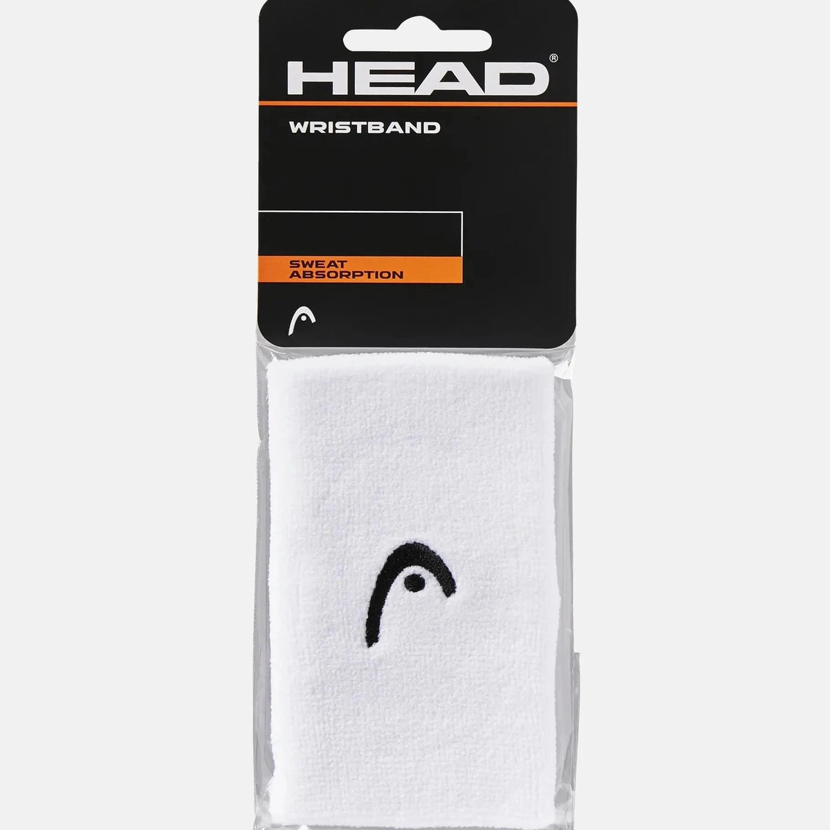Head lange zweetbandjes Wit X2